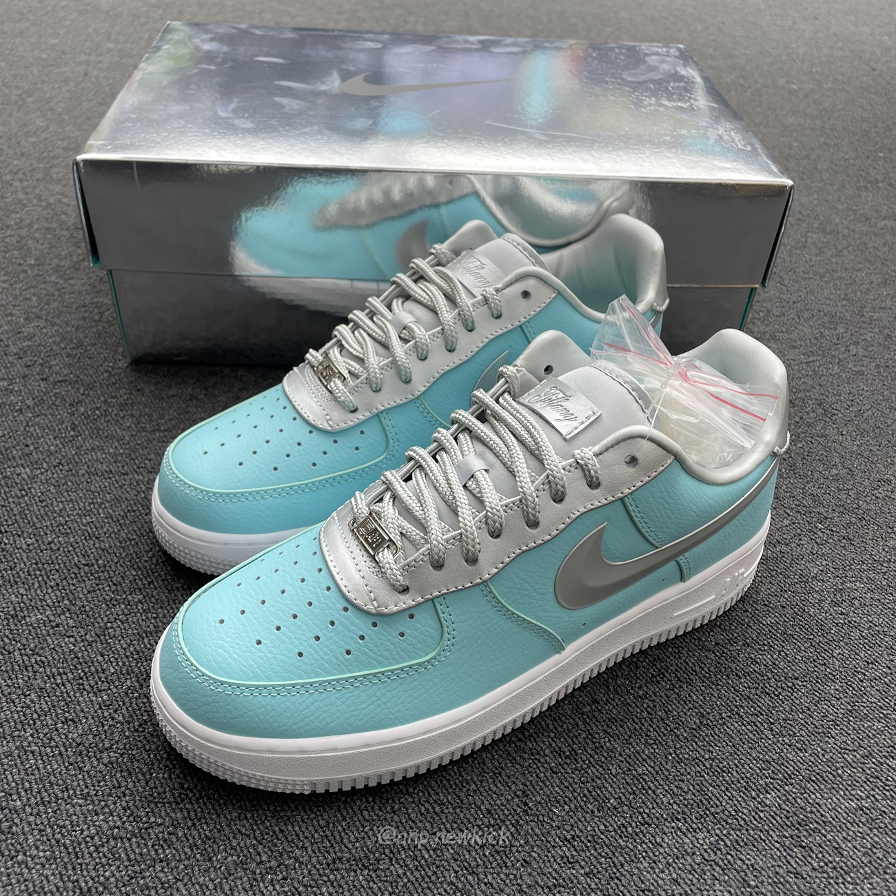 Nike Air Force 1 Low Tiffany Co 1837 Blue Silver Dz1382 003 (5) - www.newkick.org