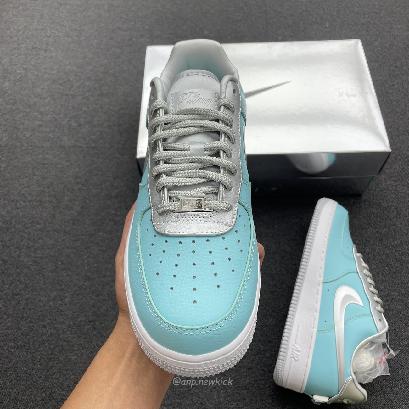 Nike Air Force 1 Low Tiffany Co 1837 Blue Silver Dz1382 003 (6) - www.newkick.org