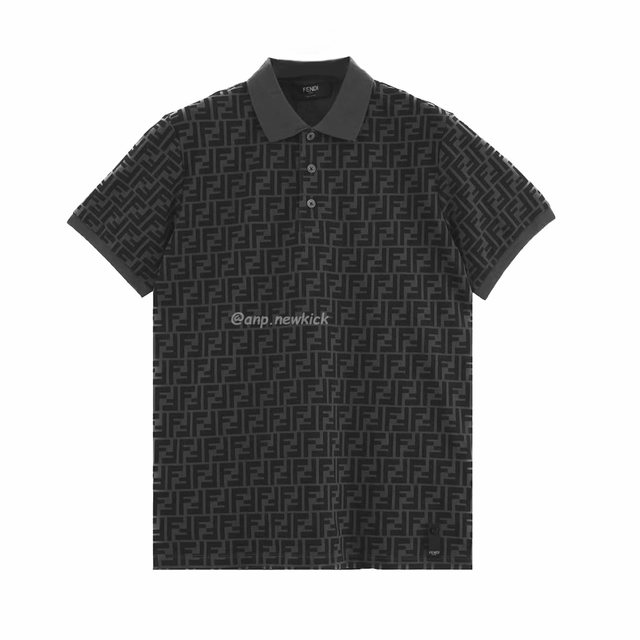 Fendi Ff Black Polo T Shirt (1) - www.newkick.org Fendi Ff Black Polo T Shirt (1) - www.newkick.org