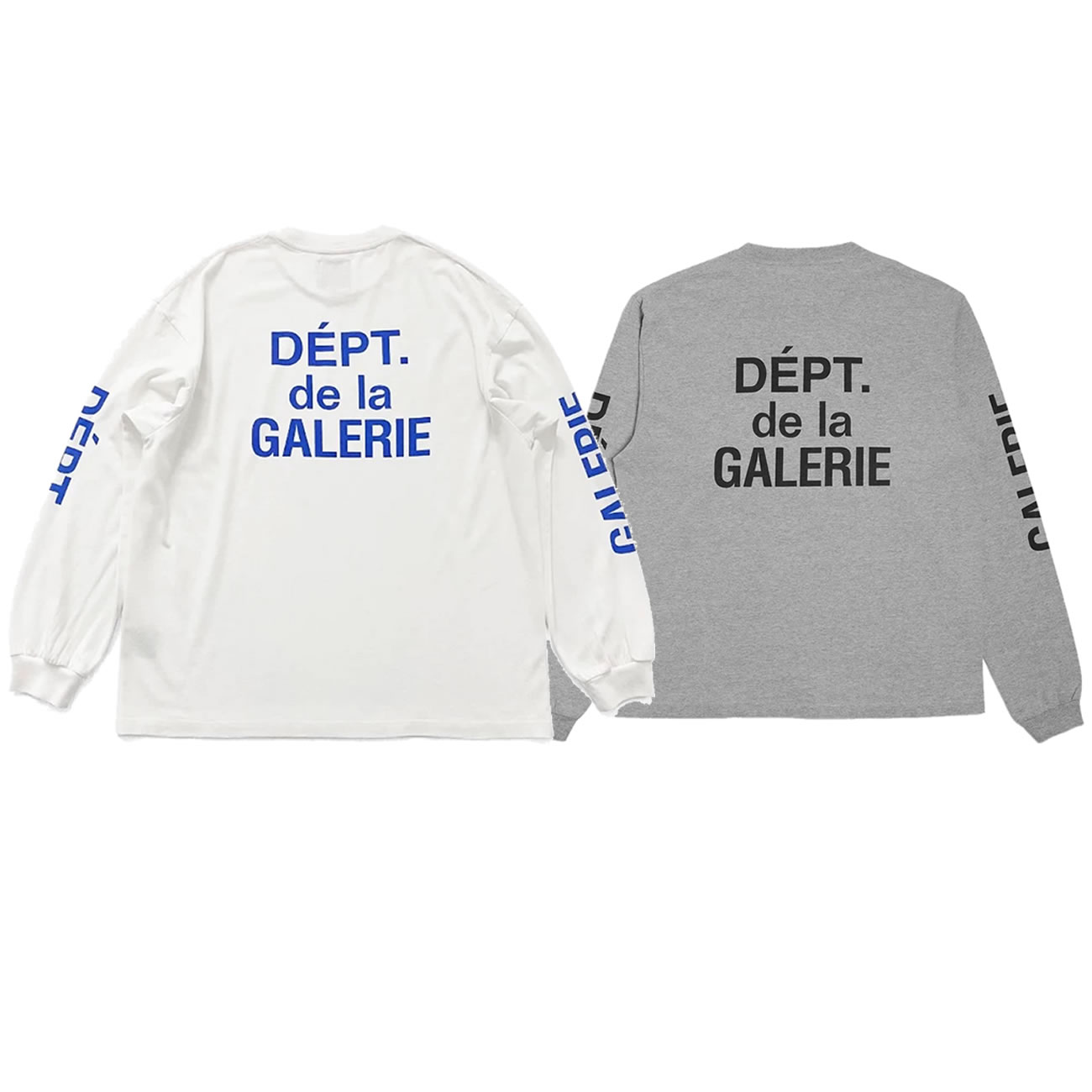 Gallery Dept. French Collector L S Tee White Blue Fw21 (9) - www.newkick.org