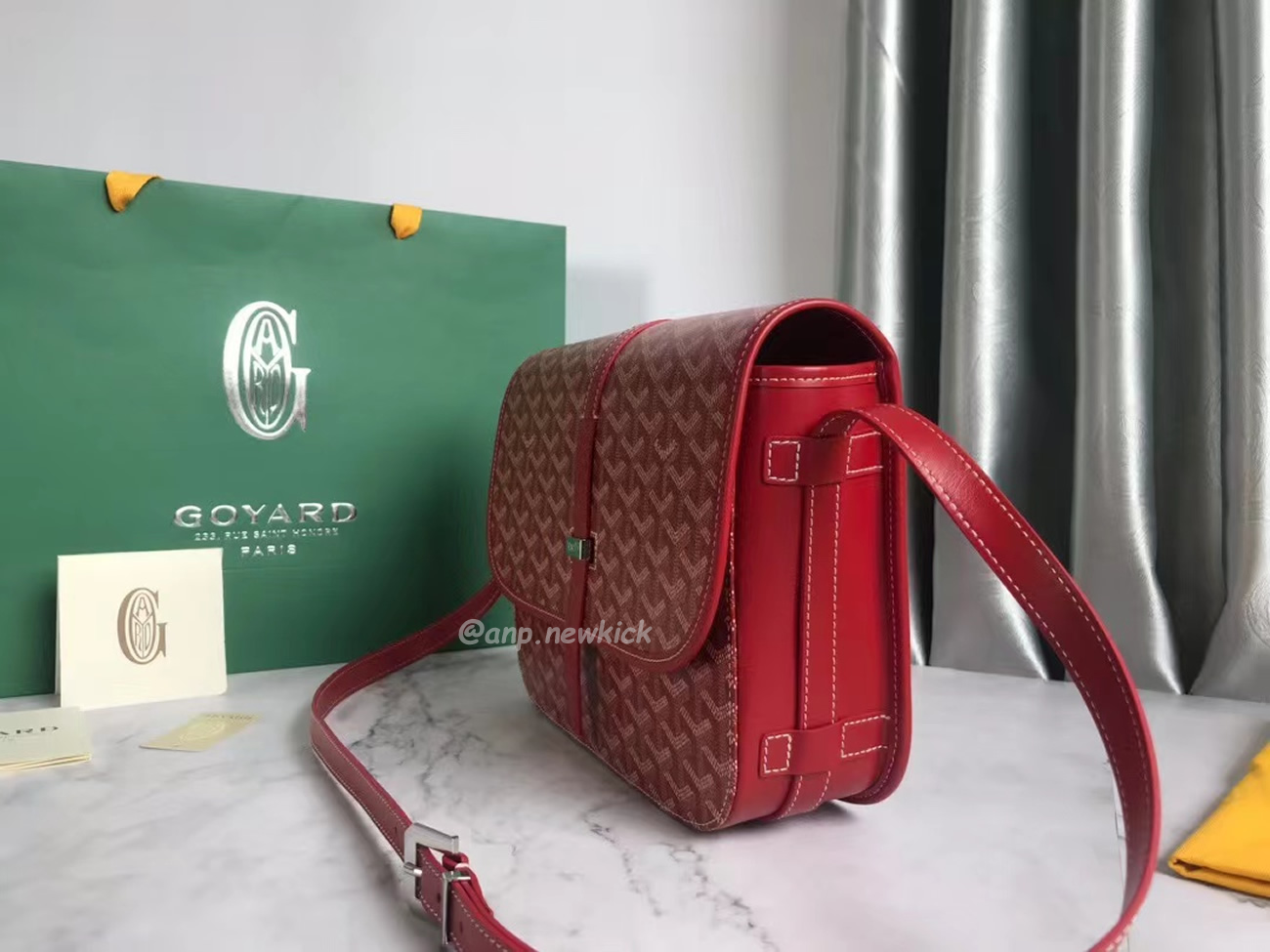 Goyard Belvedere Pm Green Red Sky Blue Black Yellow (10) - www.newkick.org