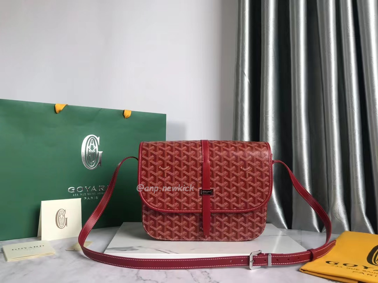 Goyard Belvedere Pm Green Red Sky Blue Black Yellow (14) - www.newkick.org
