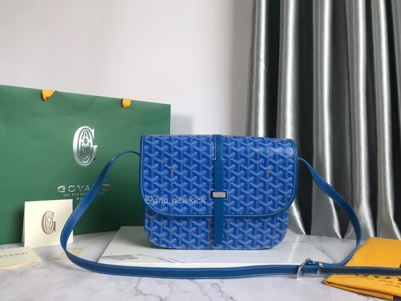 Goyard Belvedere Pm Green Red Sky Blue Black Yellow (18) - www.newkick.org
