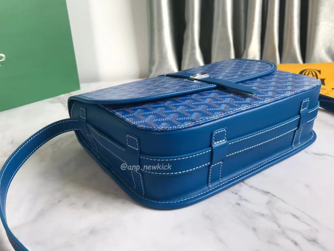 Goyard Belvedere Pm Green Red Sky Blue Black Yellow (20) - www.newkick.org