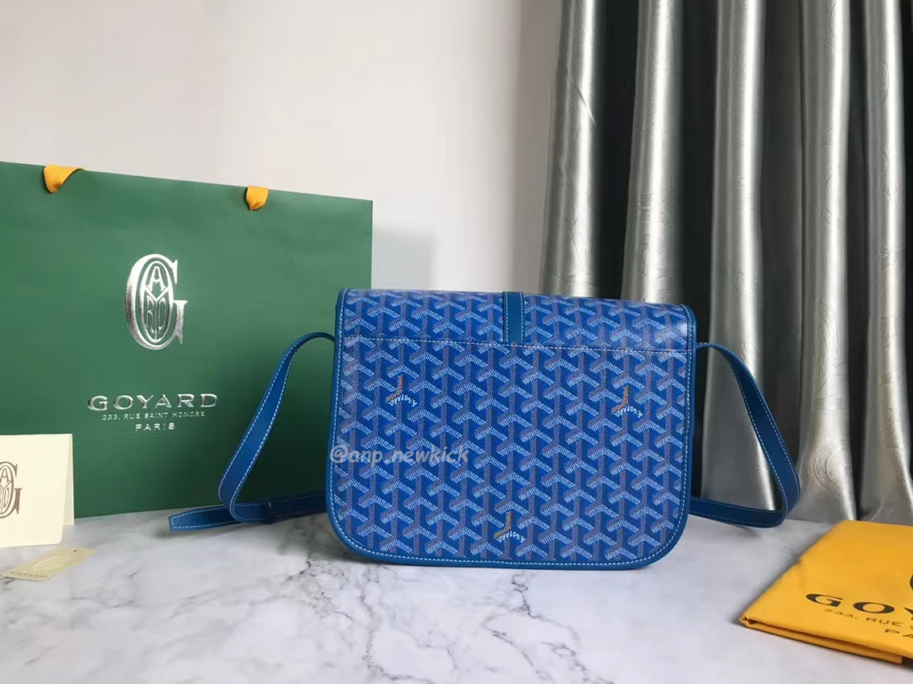 Goyard Belvedere Pm Green Red Sky Blue Black Yellow (21) - www.newkick.org