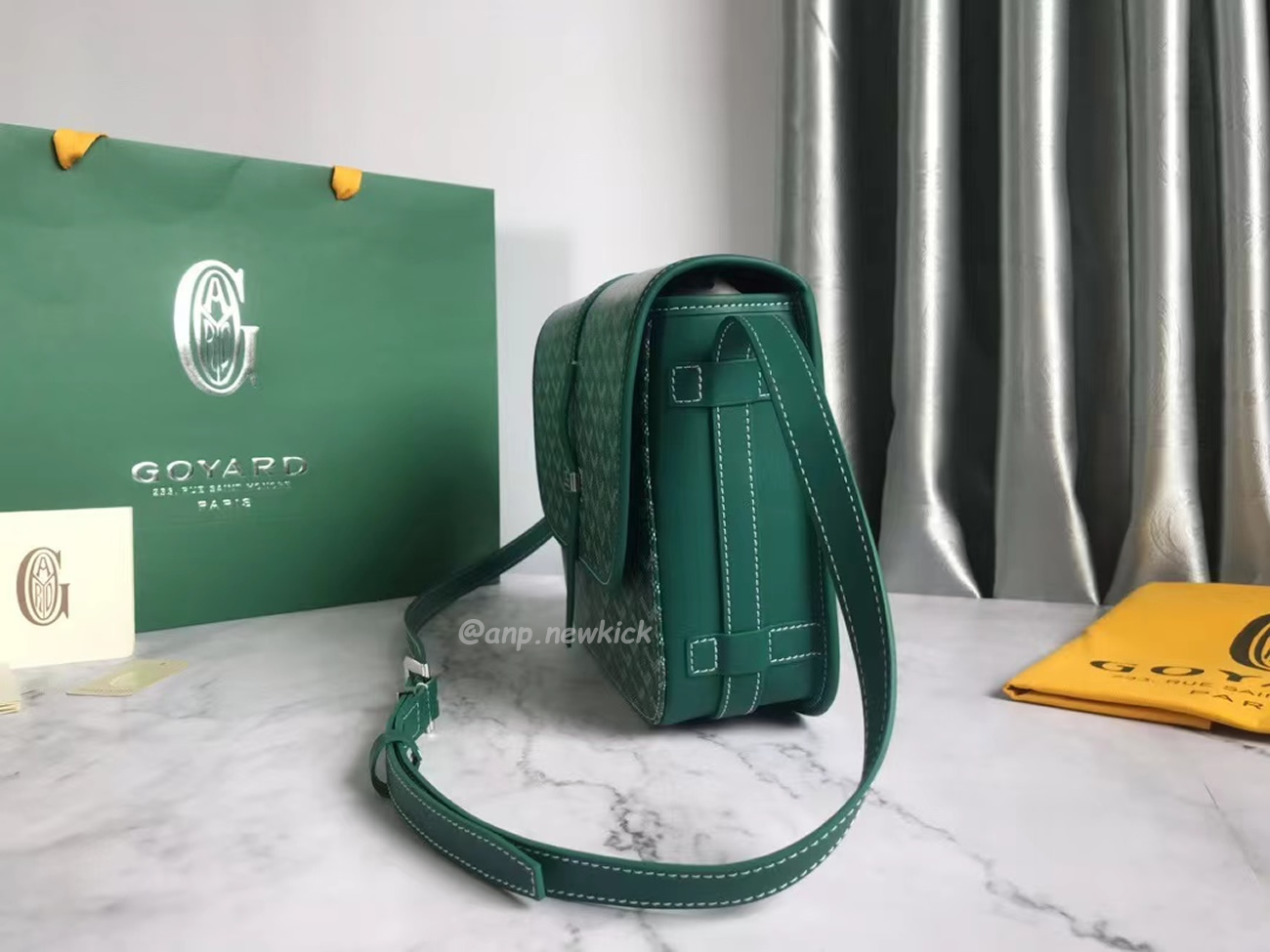 Goyard Belvedere Pm Green Red Sky Blue Black Yellow (23) - www.newkick.org