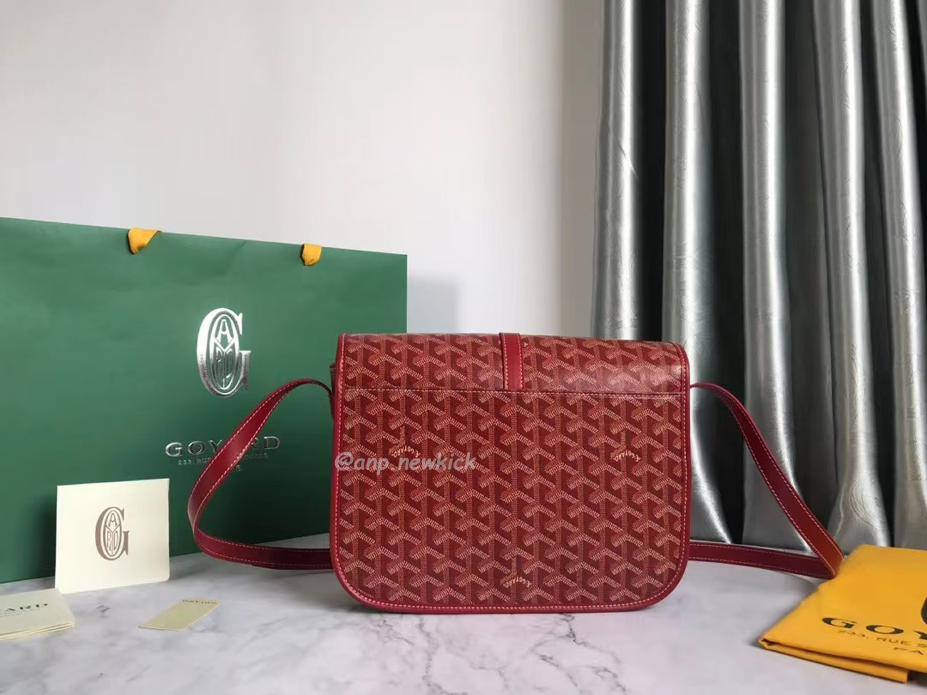Goyard Belvedere Pm Green Red Sky Blue Black Yellow (6) - www.newkick.org