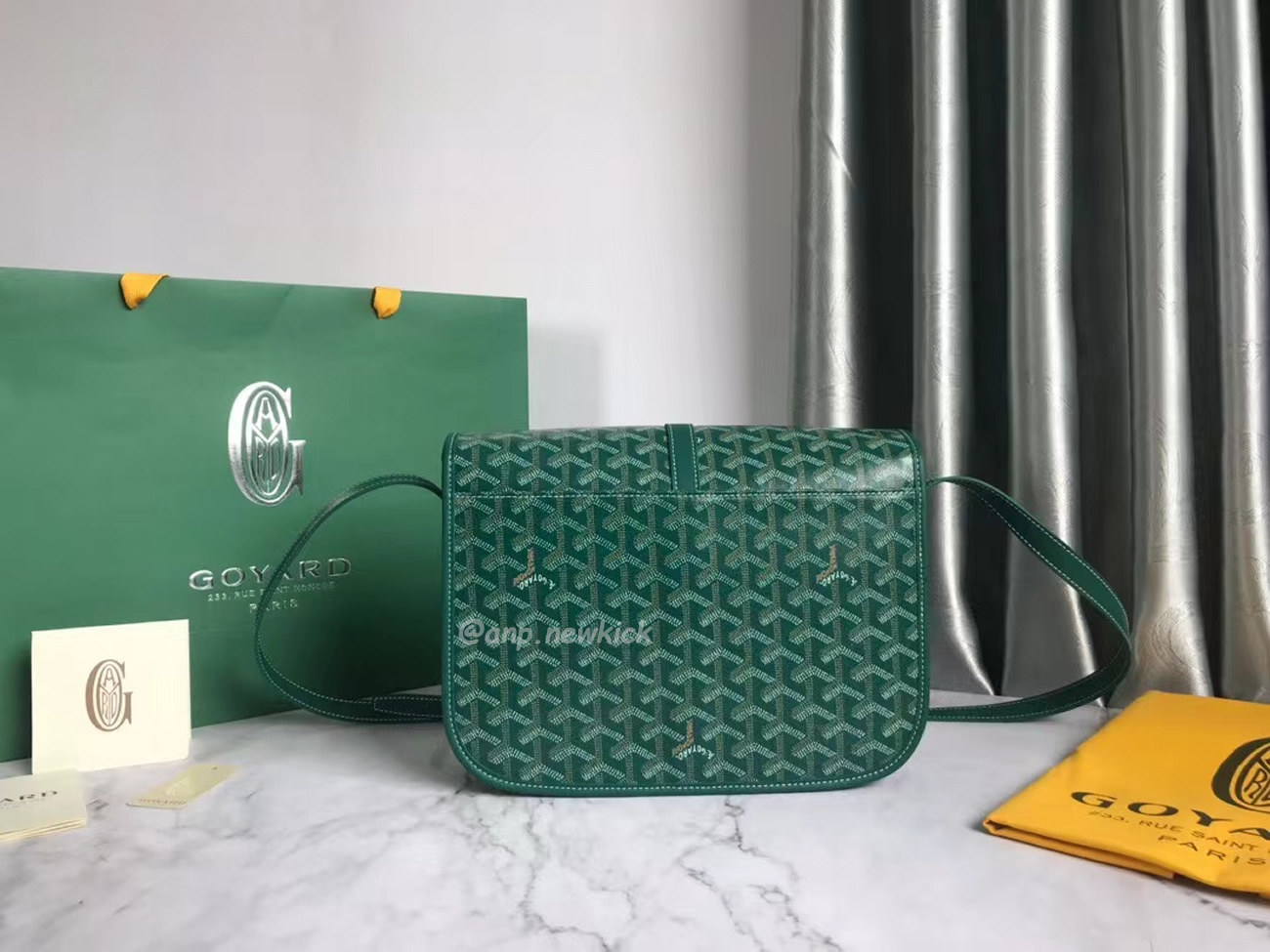 Goyard Belvedere Pm Green Red Sky Blue Black Yellow (7) - www.newkick.org