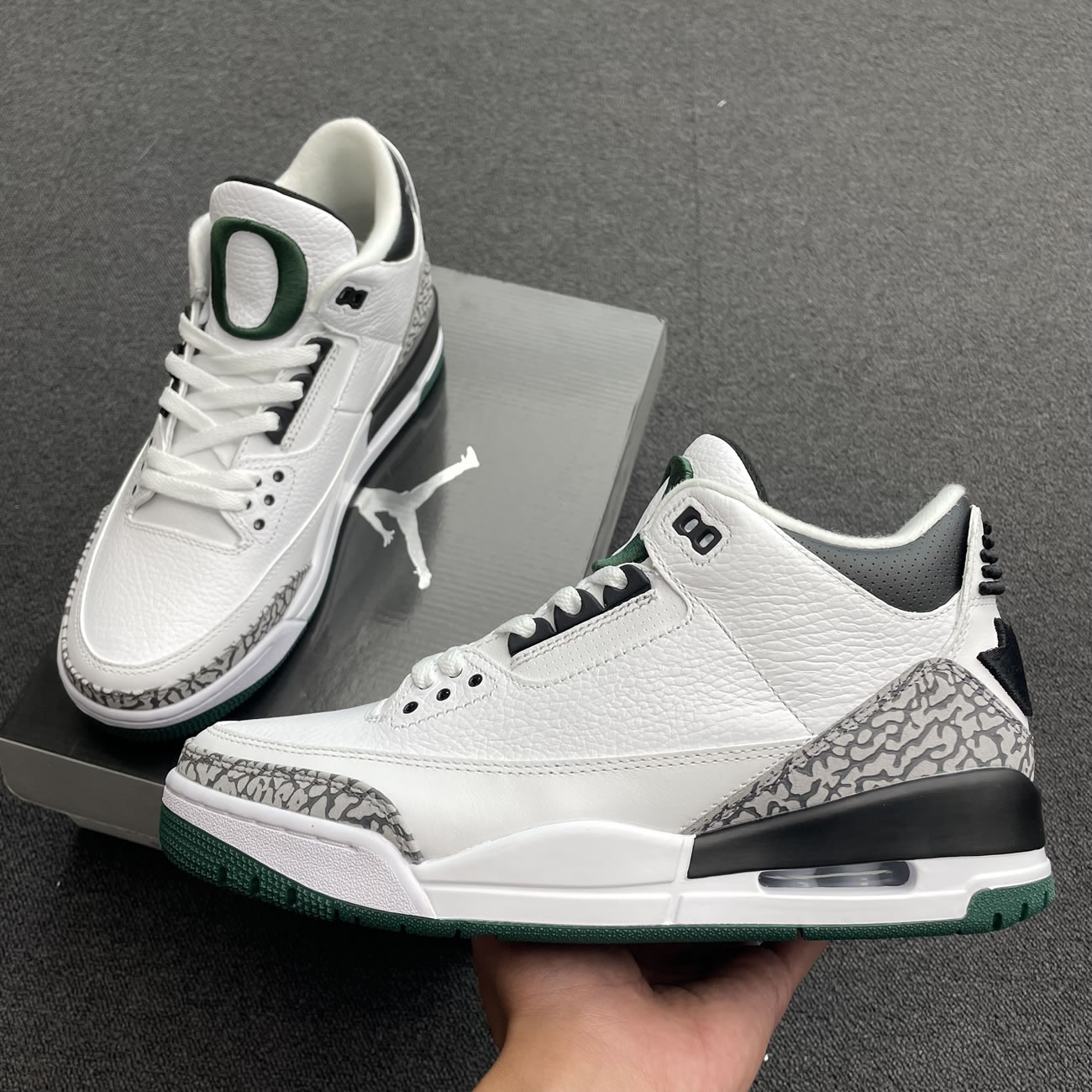 Air Jordan 3 Retro Oregon Ducks Pit Crew White H011 Mnjdls 594 282233 Y3 (12) - www.newkick.org