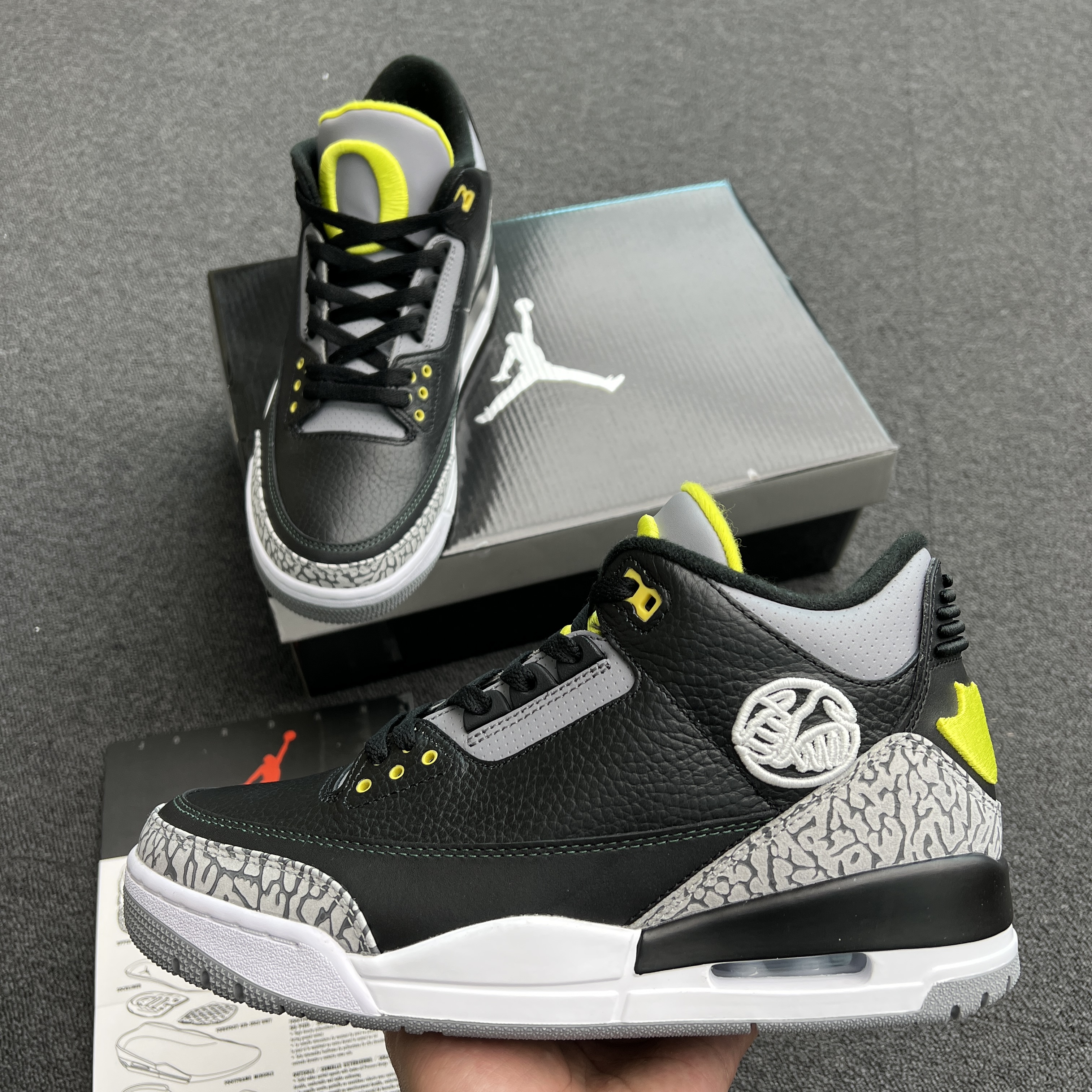 Jordan 3 Retro Oregon Ducks Pit Crew Both Pairs H011 Mnjdls 5 (4) - www.newkick.org