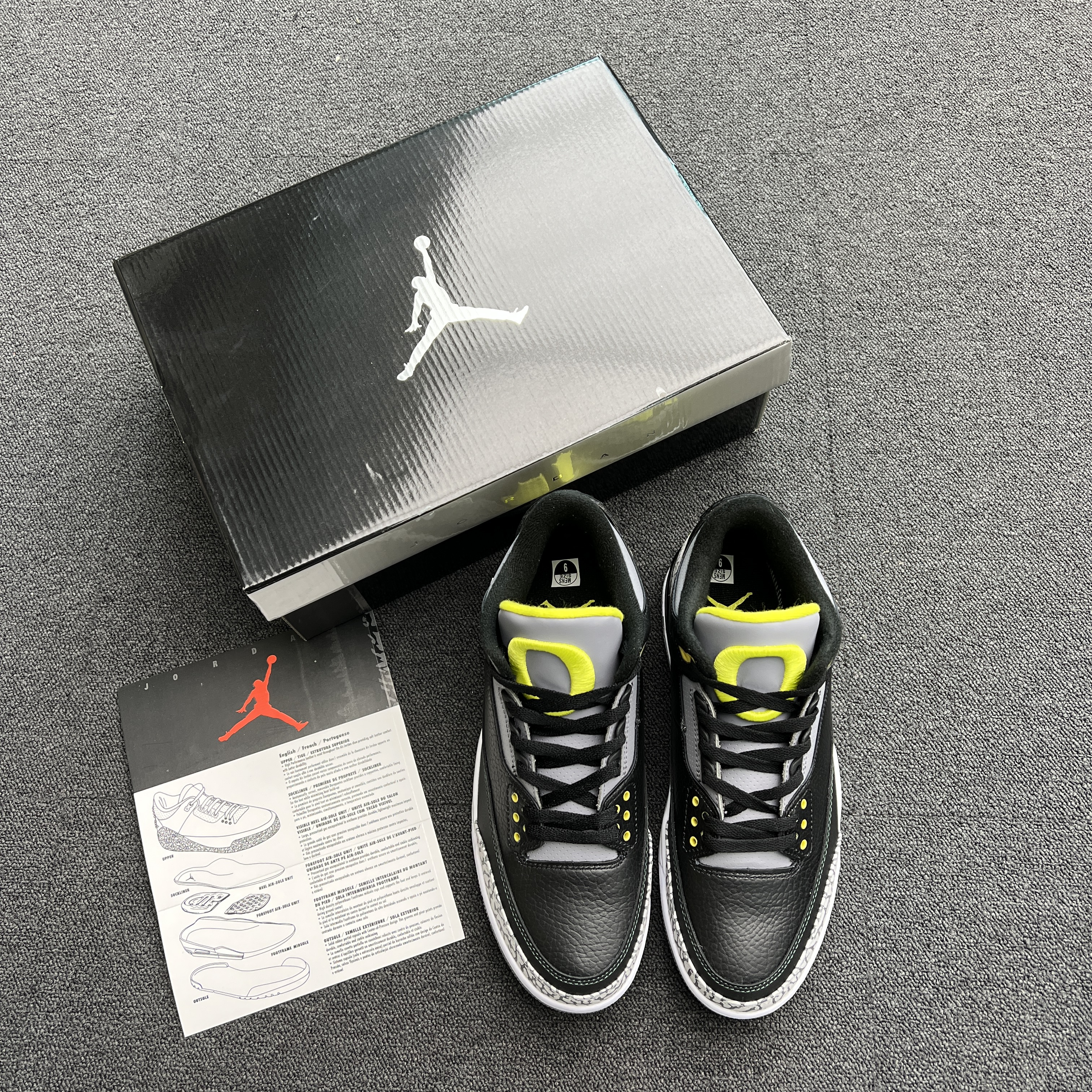 Jordan 3 Retro Oregon Ducks Pit Crew Both Pairs H011 Mnjdls 5 (6) - www.newkick.org