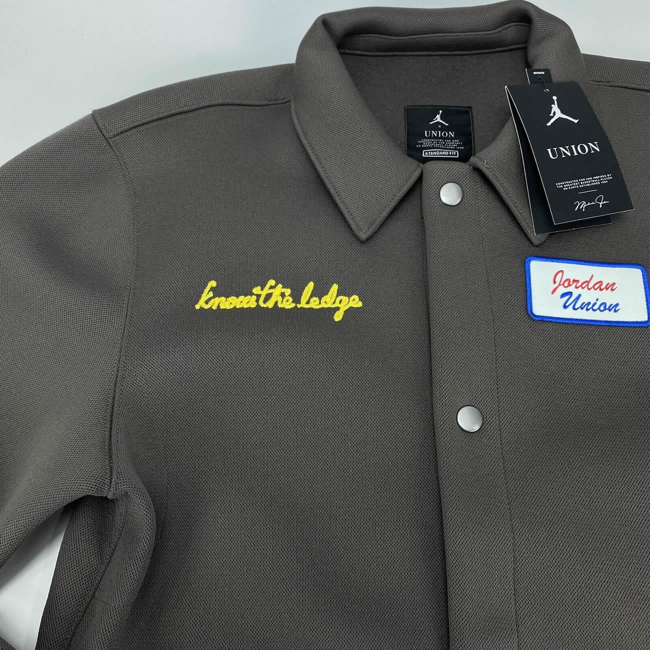 Jordan X Union Coaches Jacket Ironstone Fw20 (5) - www.newkick.org