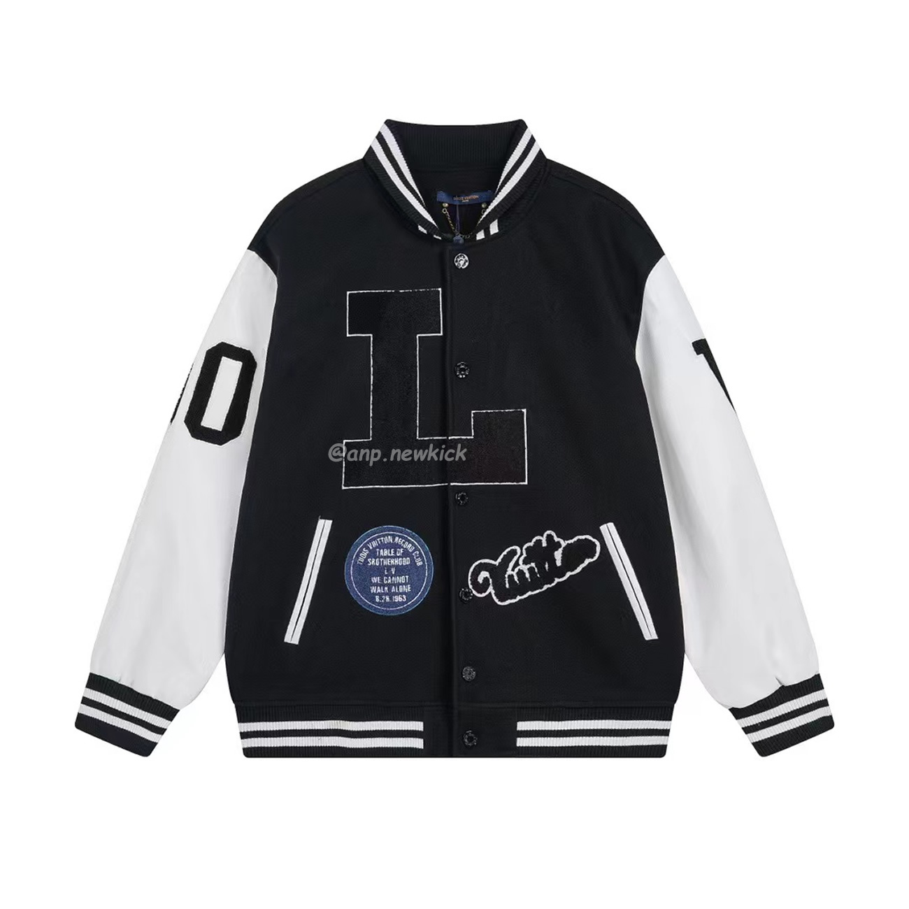 Louis Vuitton Black L Patch Varsity Jacket (1) - www.newkick.org