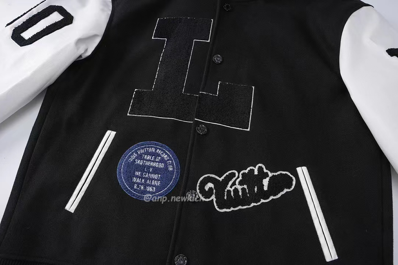 Louis Vuitton Black L Patch Varsity Jacket (5) - www.newkick.org