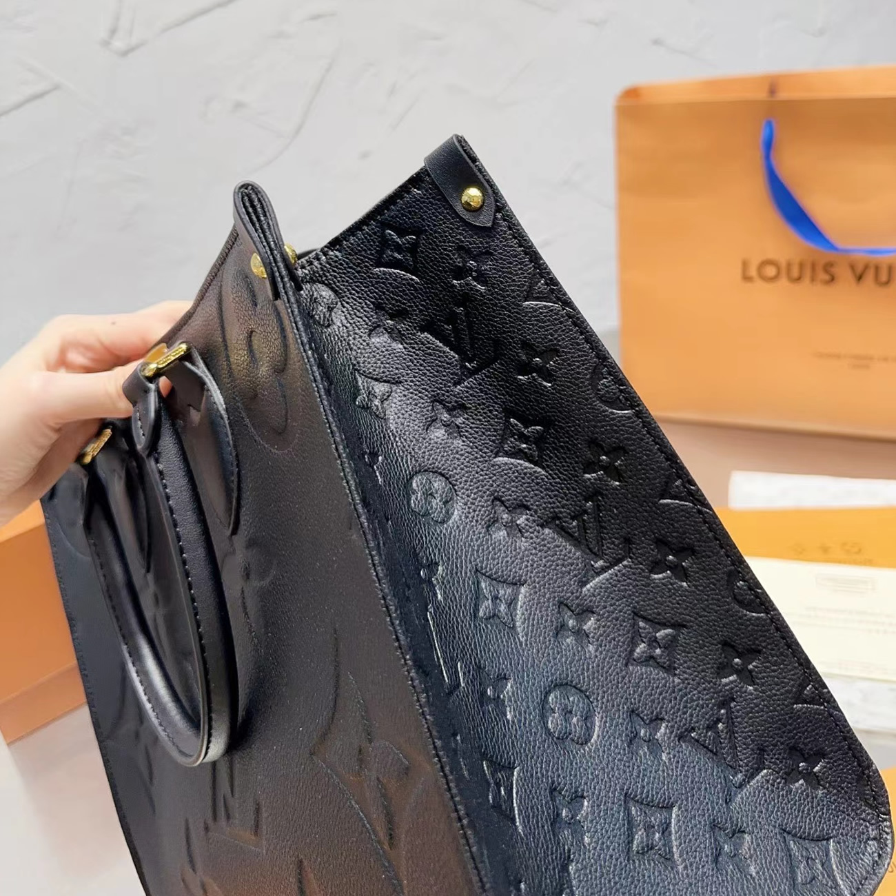 Louis Vuitton Onthego Empreinte M L Black M45595 (34) - www.newkick.org