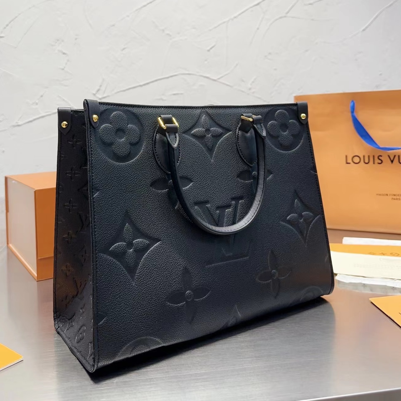 Louis Vuitton Onthego Empreinte M L Black M45595 (37) - www.newkick.org
