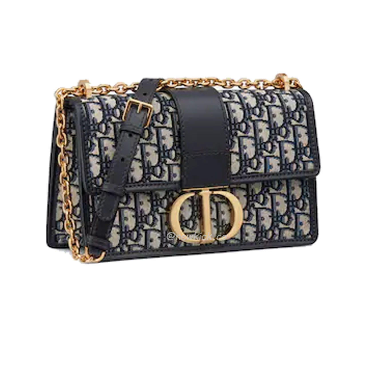 Dior 30 Montaigne Chain Bag Blue Dior Oblique Jacquard M9208utzq M928 (2) - www.newkick.org