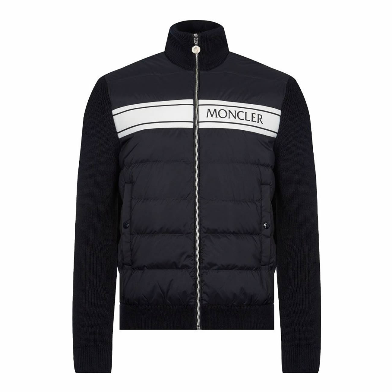 Moncler Neck Padded Shell And Virgin Wool Navy Jacket (1) - www.newkick.org Moncler Neck Padded Shell And Virgin Wool Navy Jacket (1) - www.newkick.org