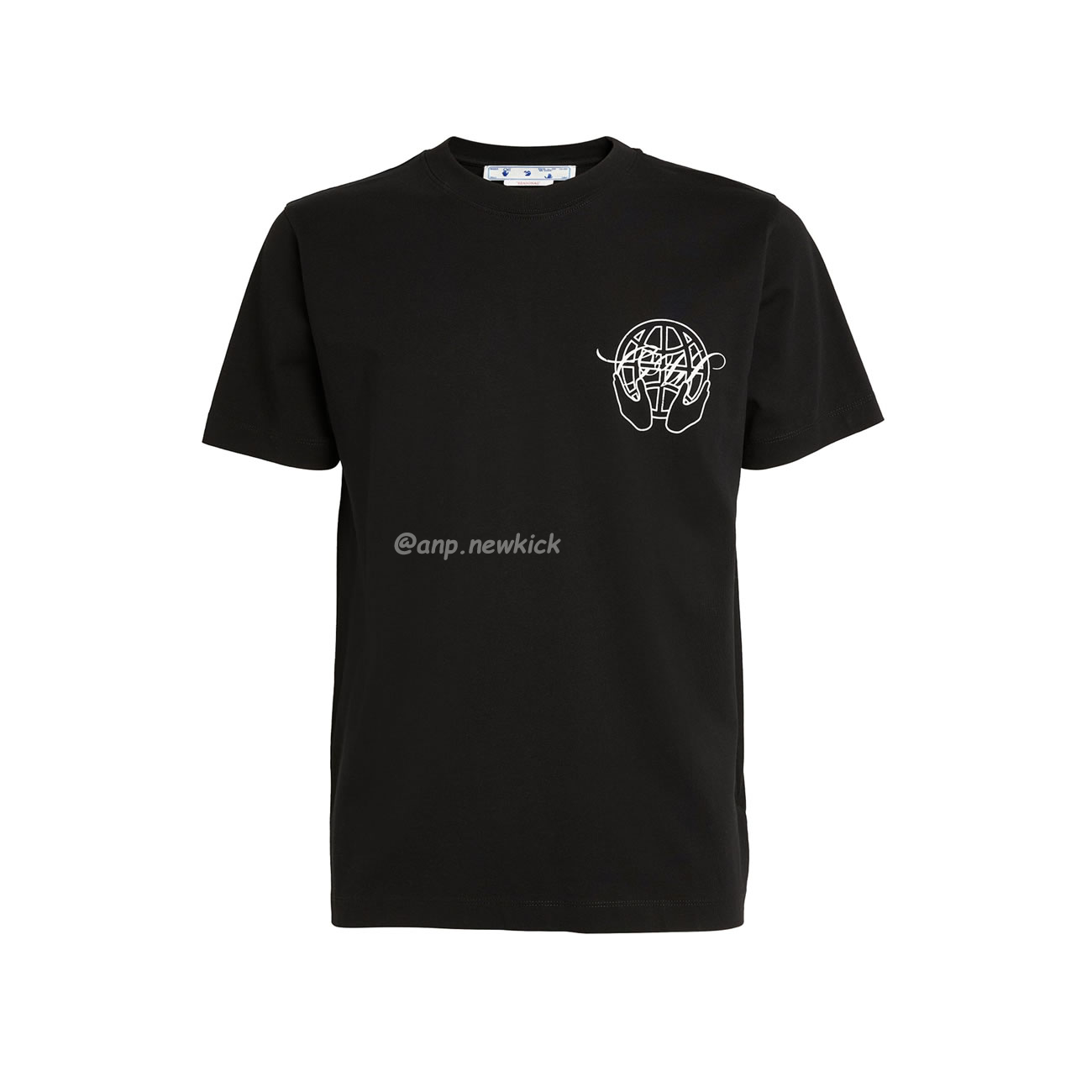 Off White Hand Arrow Tee White Black (10) - www.newkick.org