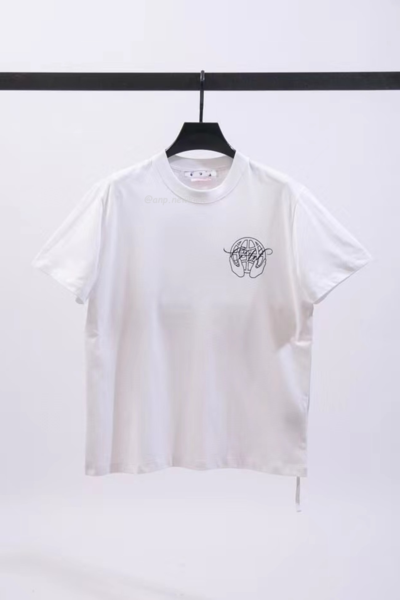 Off White Hand Arrow Tee White Black (15) - www.newkick.org