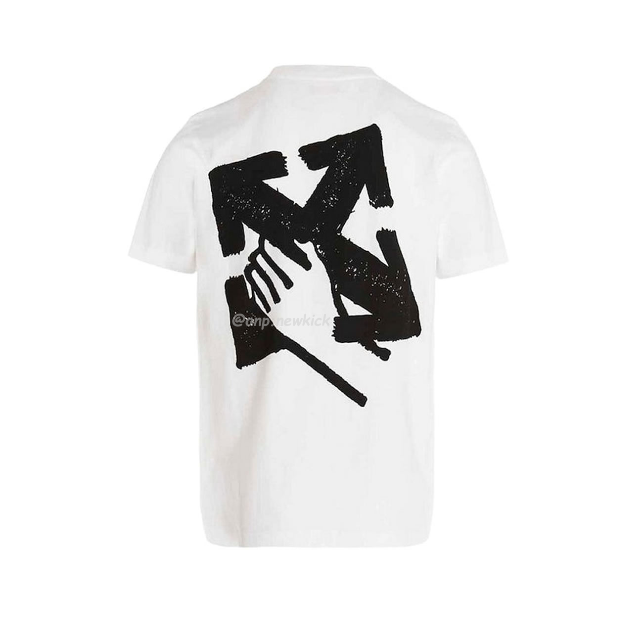 Off White Hand Arrow Tee White Black (16) - www.newkick.org
