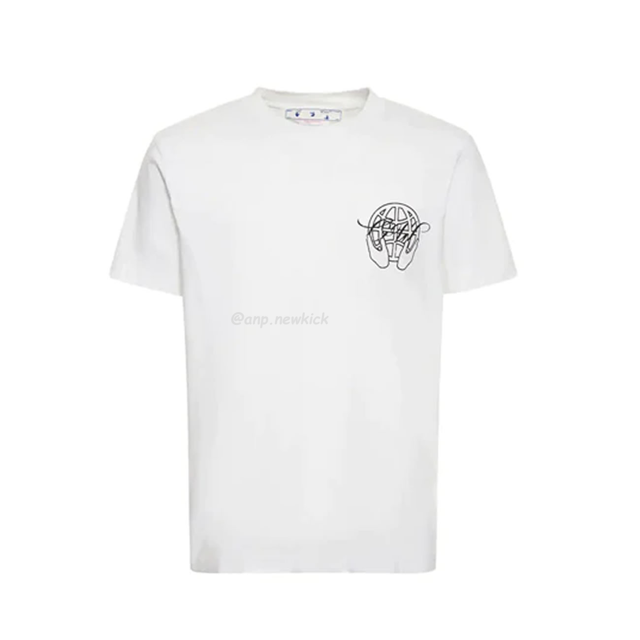 Off White Hand Arrow Tee White Black (17) - www.newkick.org