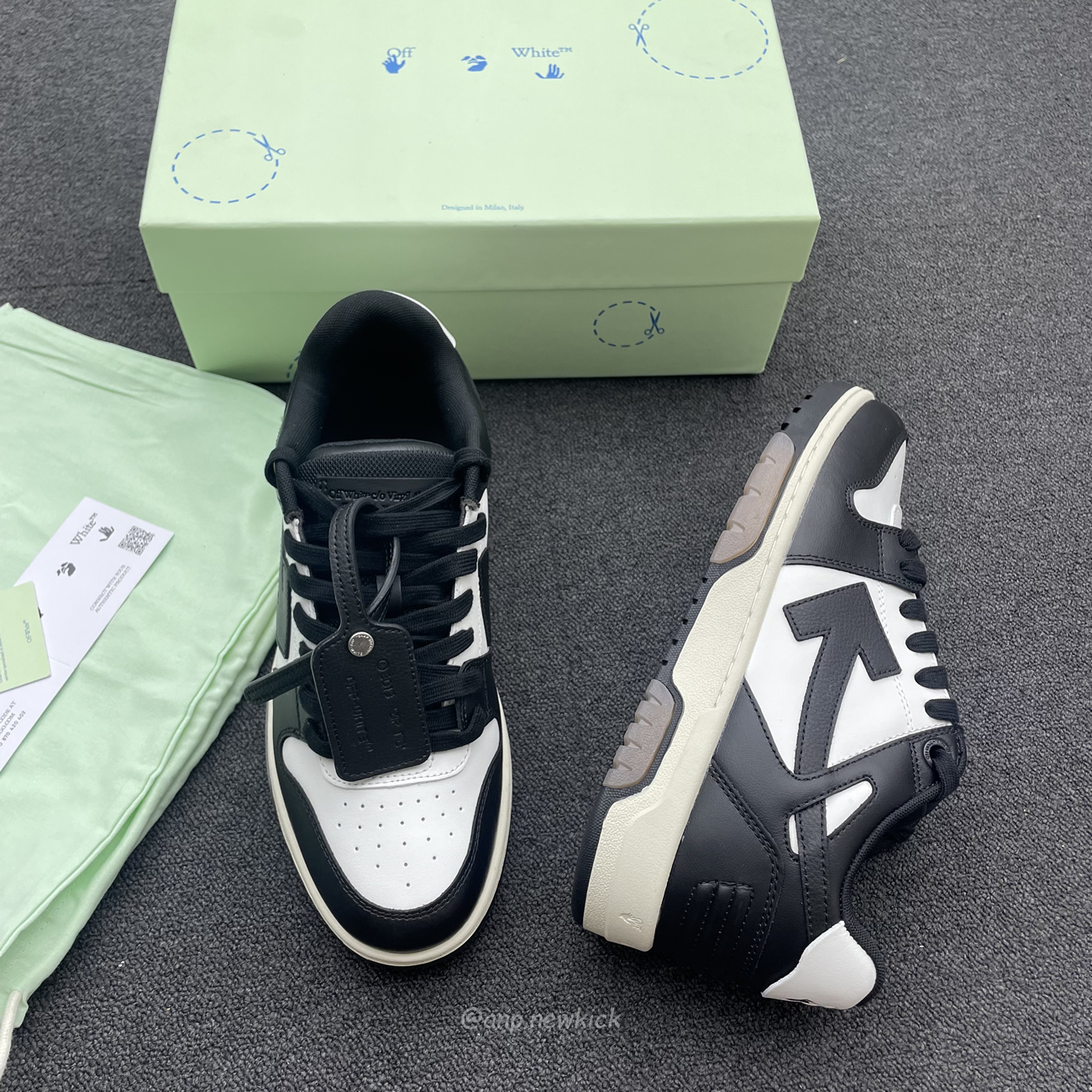 Off White Out Of Office Ooo Low Tops White Black White (8) - www.newkick.org