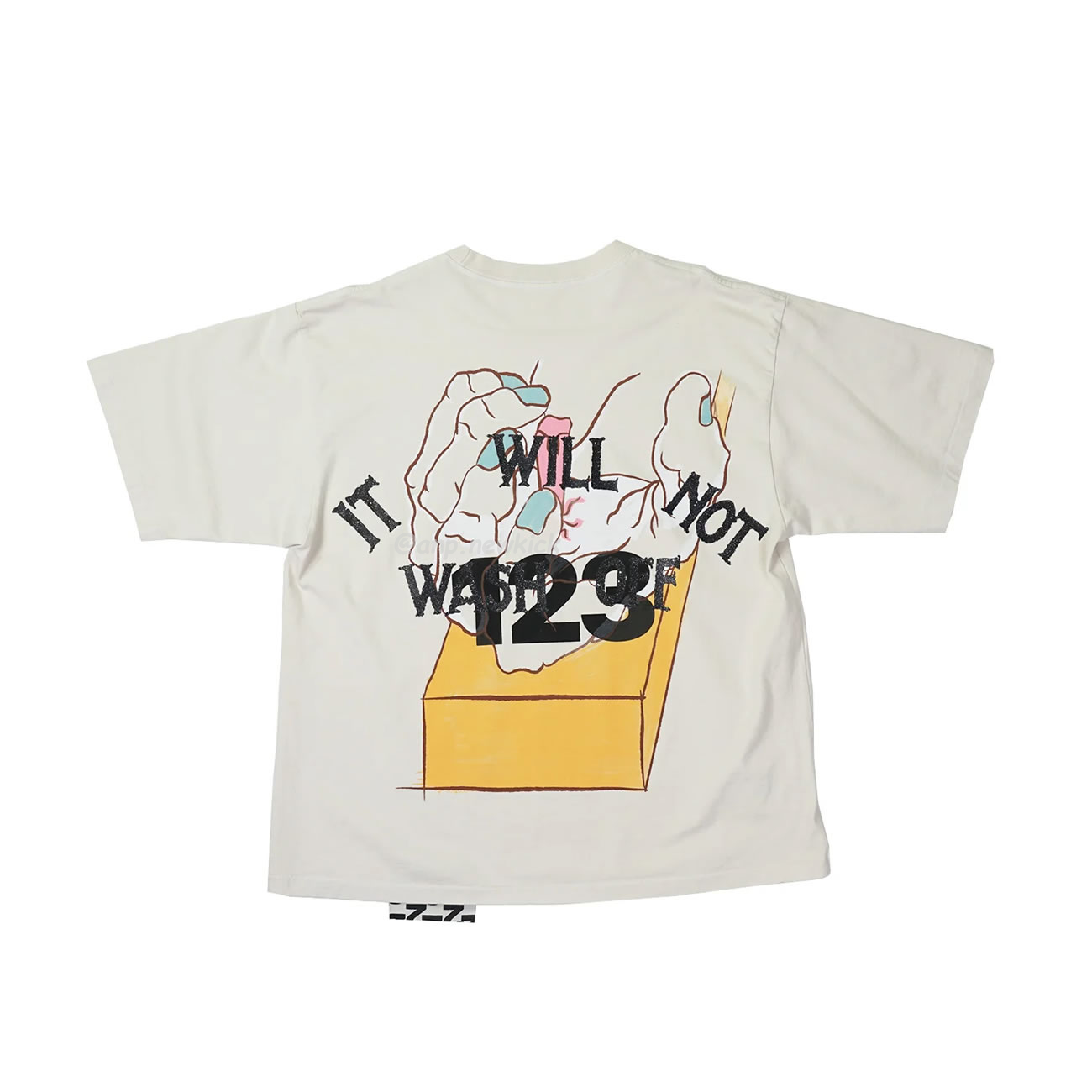 Fear Of God Rrr 123 Passion T Miami Limited Hand Of God Printed Short Sleeve T Shirt Grey White Black (5) - www.newkick.org
