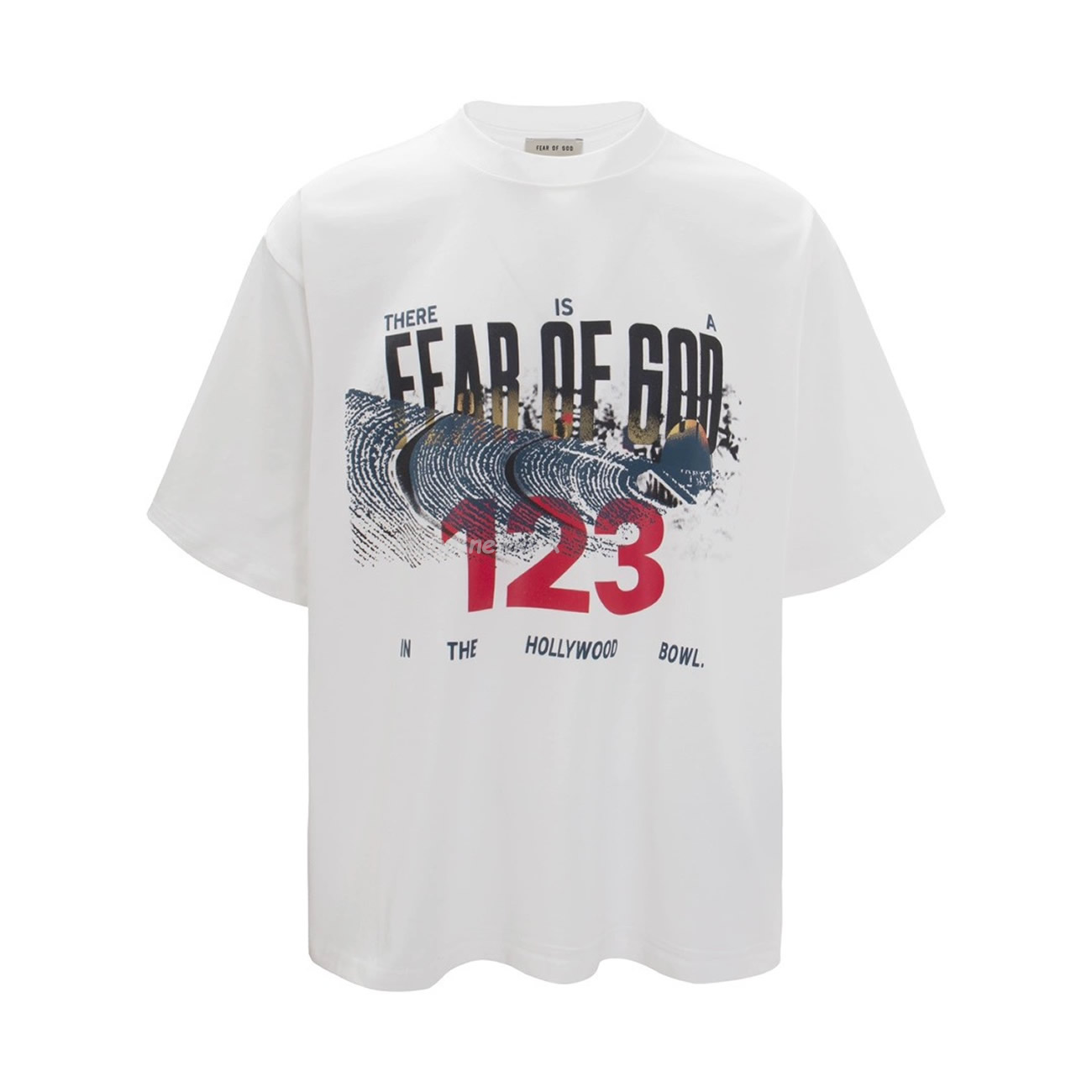 Fear Of God X Rrr 123 Co Branded Letter Printed Short Sleeve T Shirt White (1) - www.newkick.org