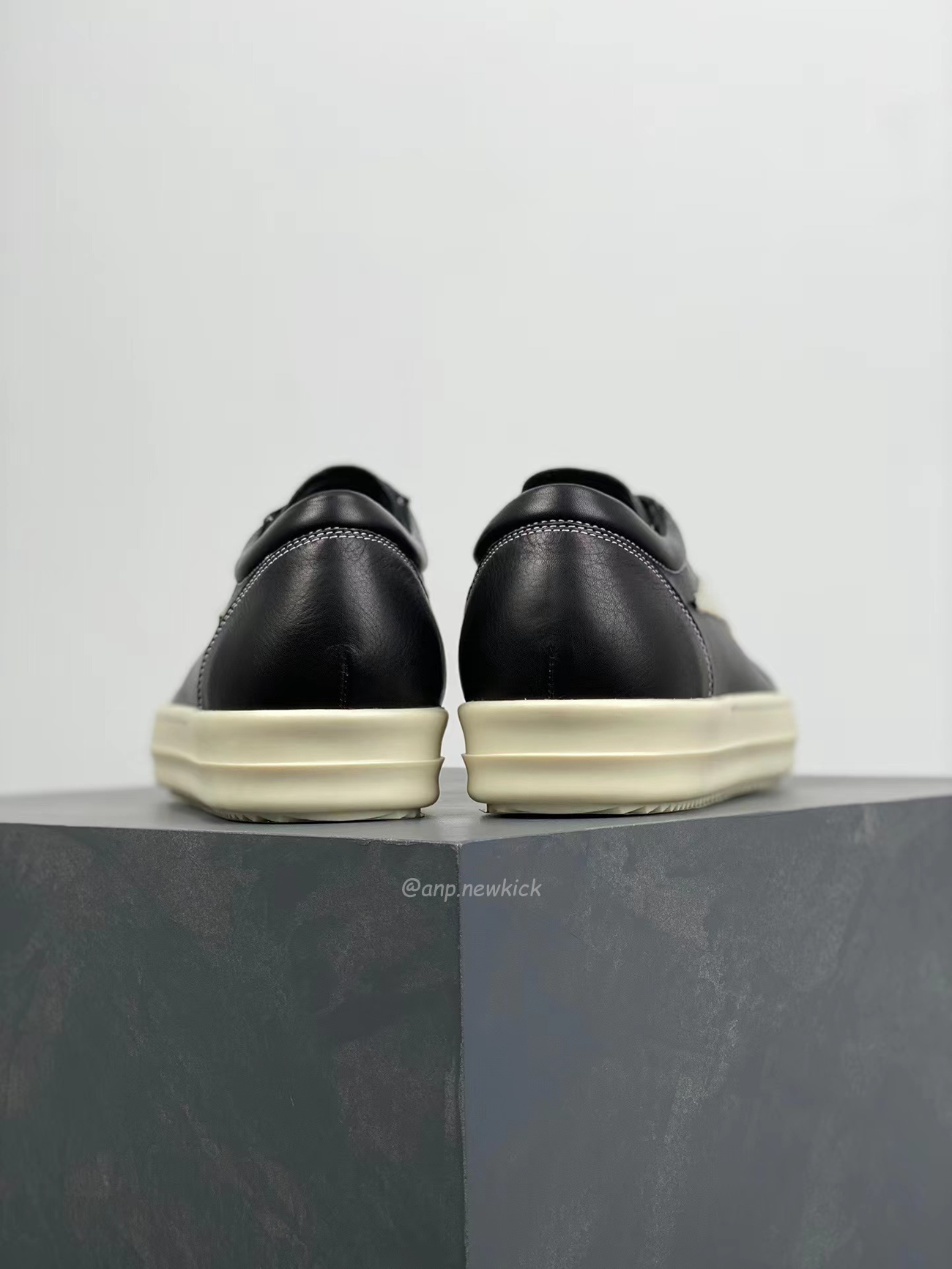 Rick Owens Leather Low Top Vintage Sneakers Suede Canvas Black Taupe Grey Faded Pnk Pearl Milk Dark Dust (11) - www.newkick.org