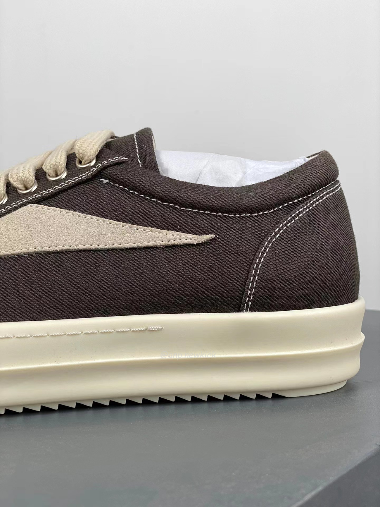Rick Owens Leather Low Top Vintage Sneakers Suede Canvas Black Taupe Grey Faded Pnk Pearl Milk Dark Dust (19) - www.newkick.org