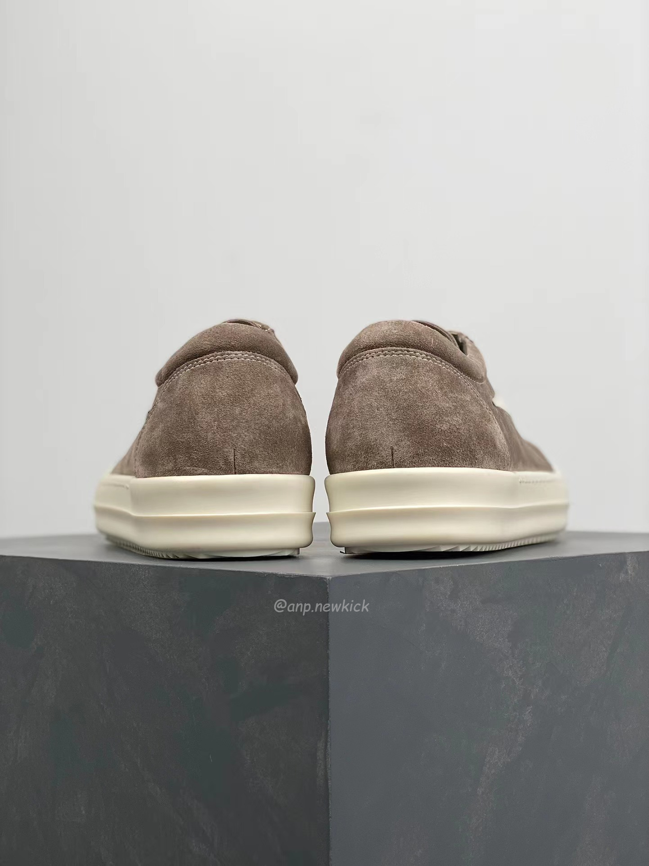 Rick Owens Leather Low Top Vintage Sneakers Suede Canvas Black Taupe Grey Faded Pnk Pearl Milk Dark Dust (22) - www.newkick.org