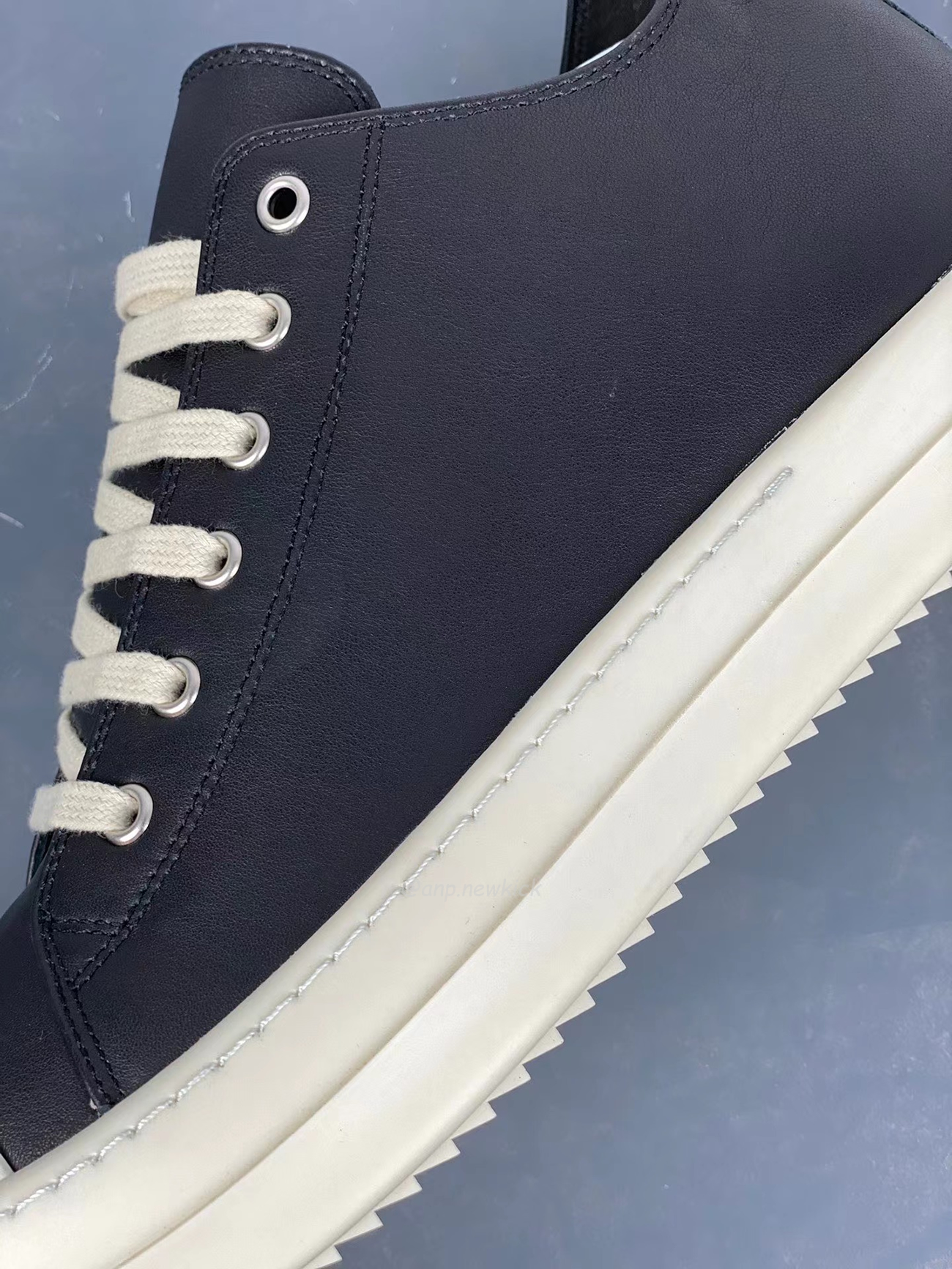 Rick Owens Leather Low Top Vintage Sneakers Suede Canvas Black Taupe Grey Faded Pnk Pearl Milk Dark Dust (31) - www.newkick.org