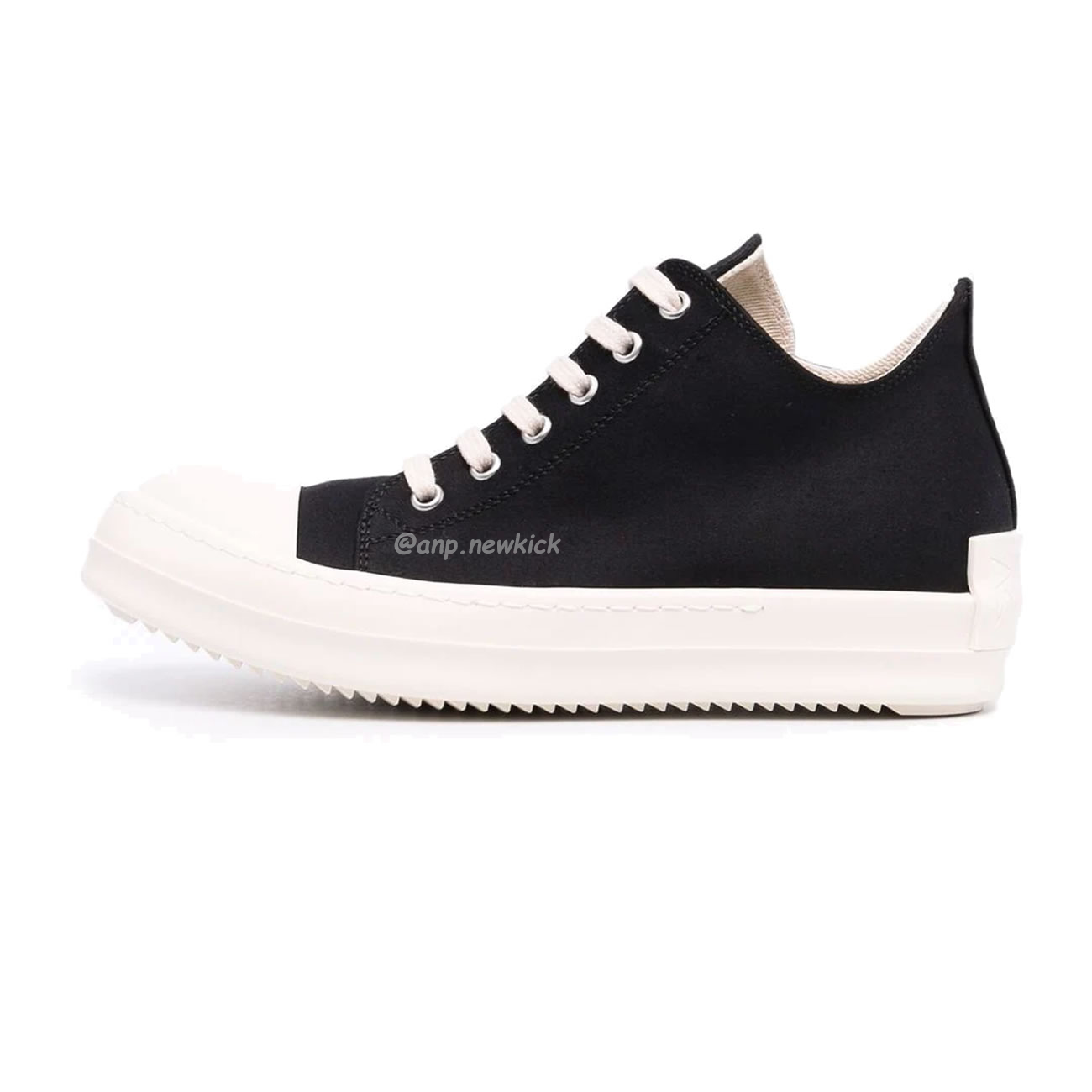 Rick Owens Leather Low Top Vintage Sneakers Suede Canvas Black Taupe Grey Faded Pnk Pearl Milk Dark Dust (39) - www.newkick.org