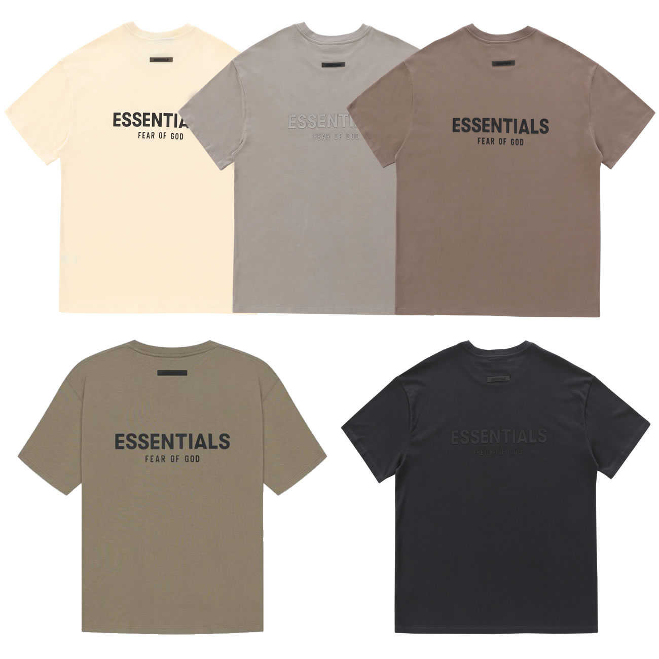 Fear Of God Essentials T Shirt Cream Buttercream Ss21 (1) - www.newkick.org