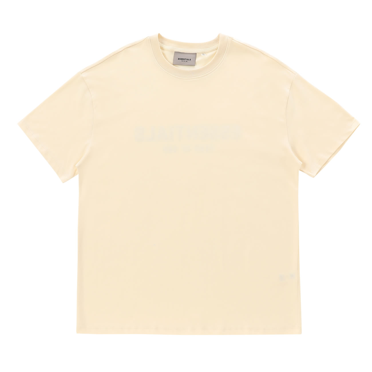 Fear Of God Essentials T Shirt Cream Buttercream Ss21 (9) - www.newkick.org