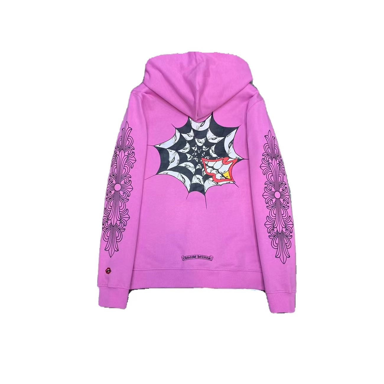 Chrome Hearts Matty Boy Spider Web Hoodie Purple Ss21 (1) - www.newkick.org
