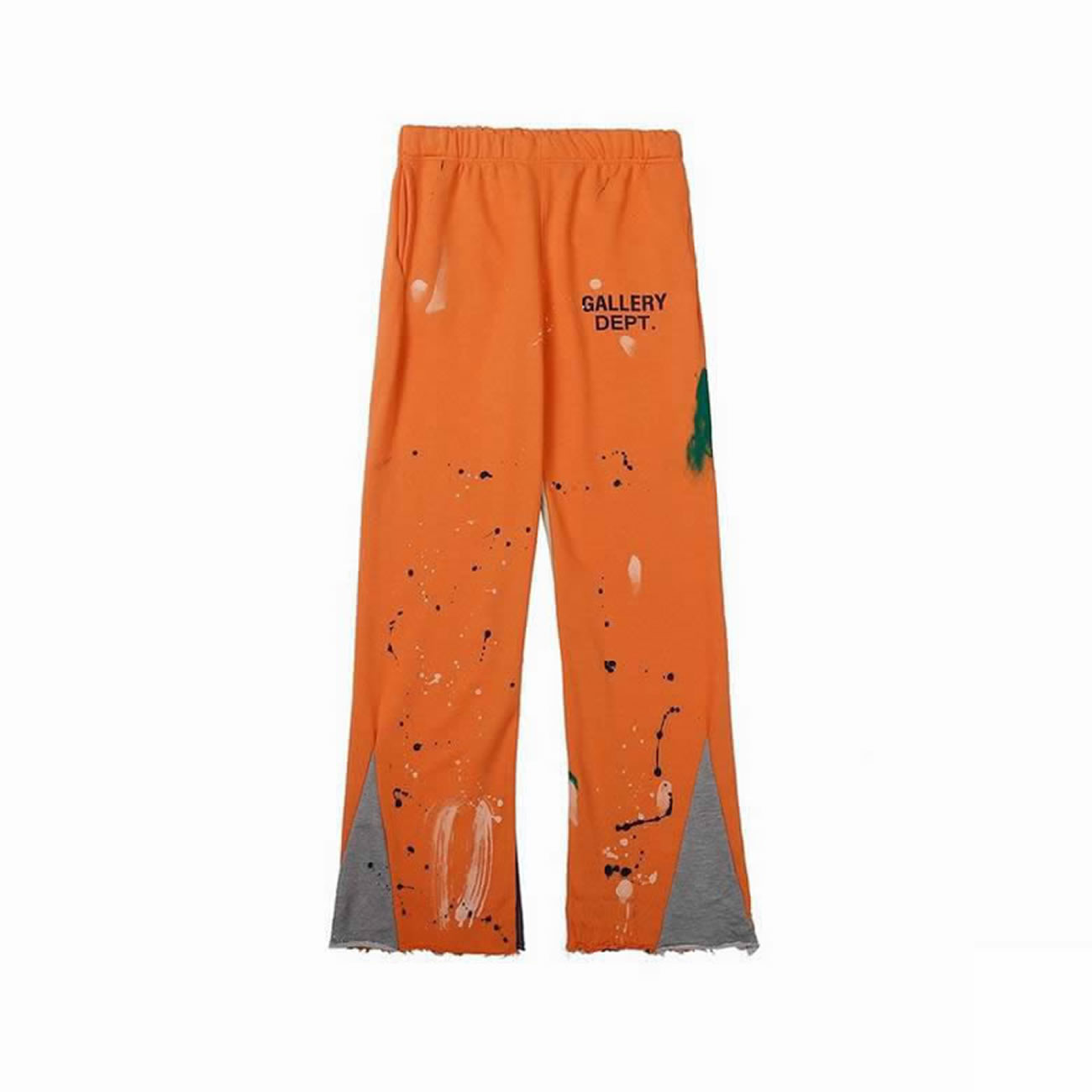 Gallery Dept Painted Flare Sweat Pants Washed Black Navy Orange Grey (10) - www.newkick.org