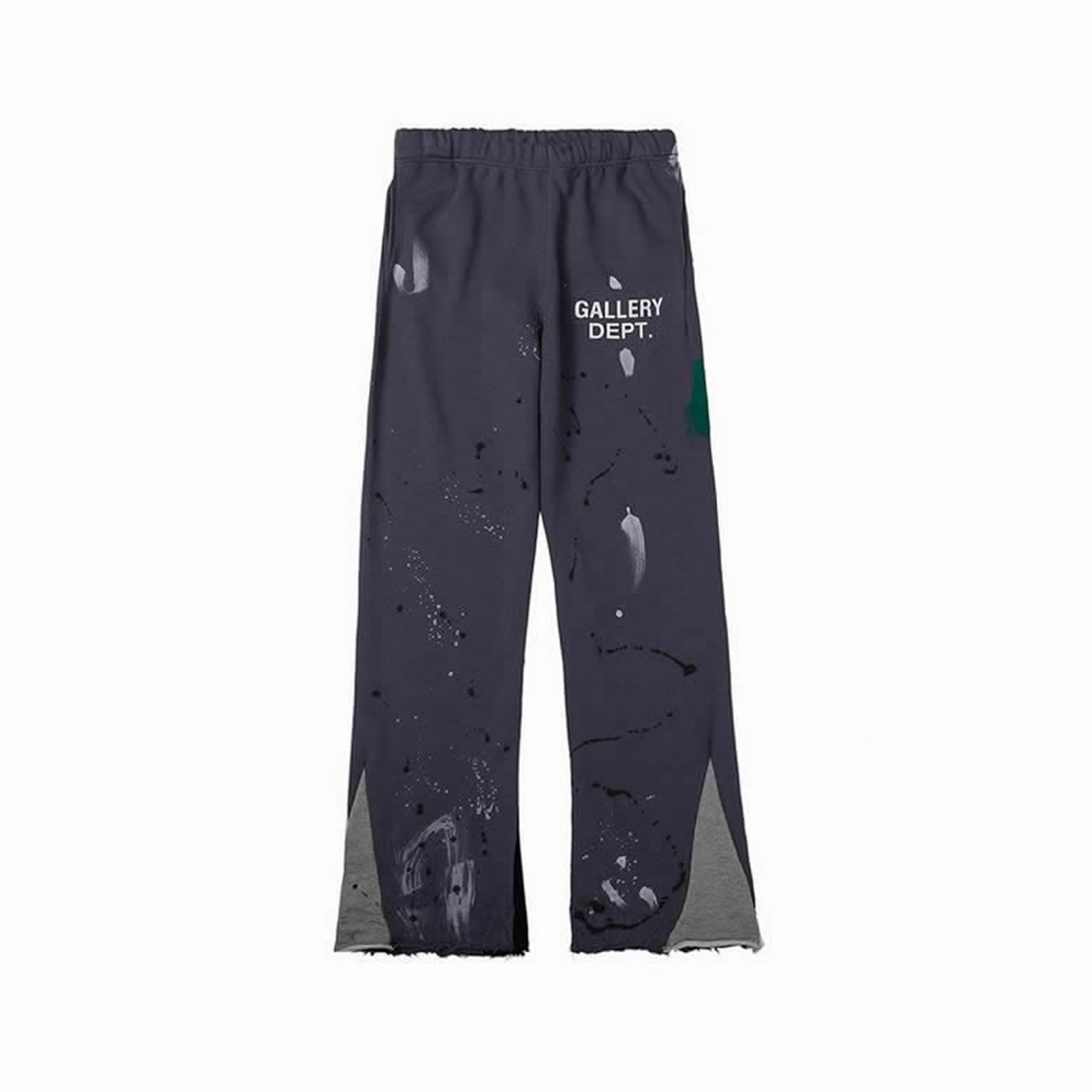 Gallery Dept Painted Flare Sweat Pants Washed Black Navy Orange Grey (11) - www.newkick.org
