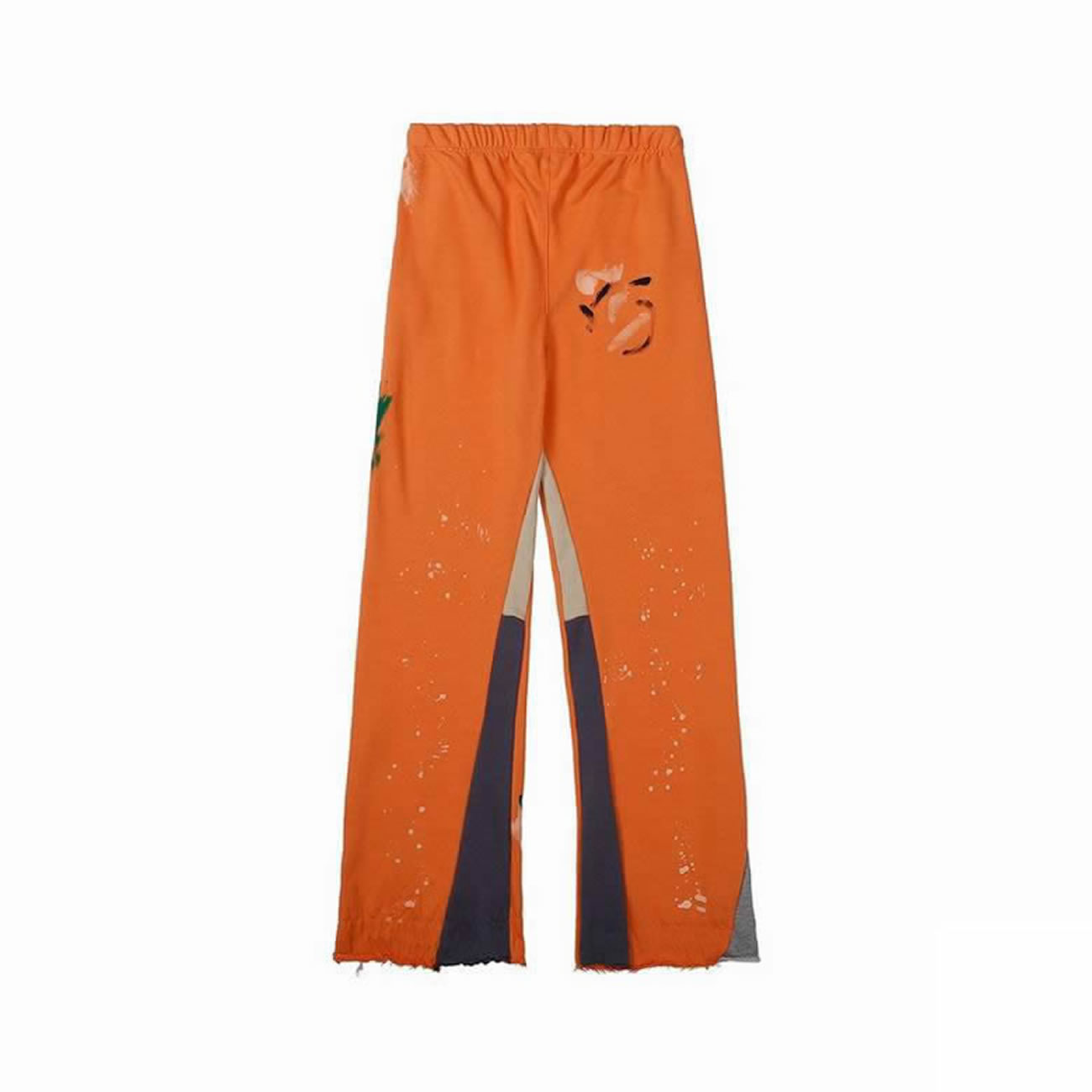 Gallery Dept Painted Flare Sweat Pants Washed Black Navy Orange Grey (12) - www.newkick.org