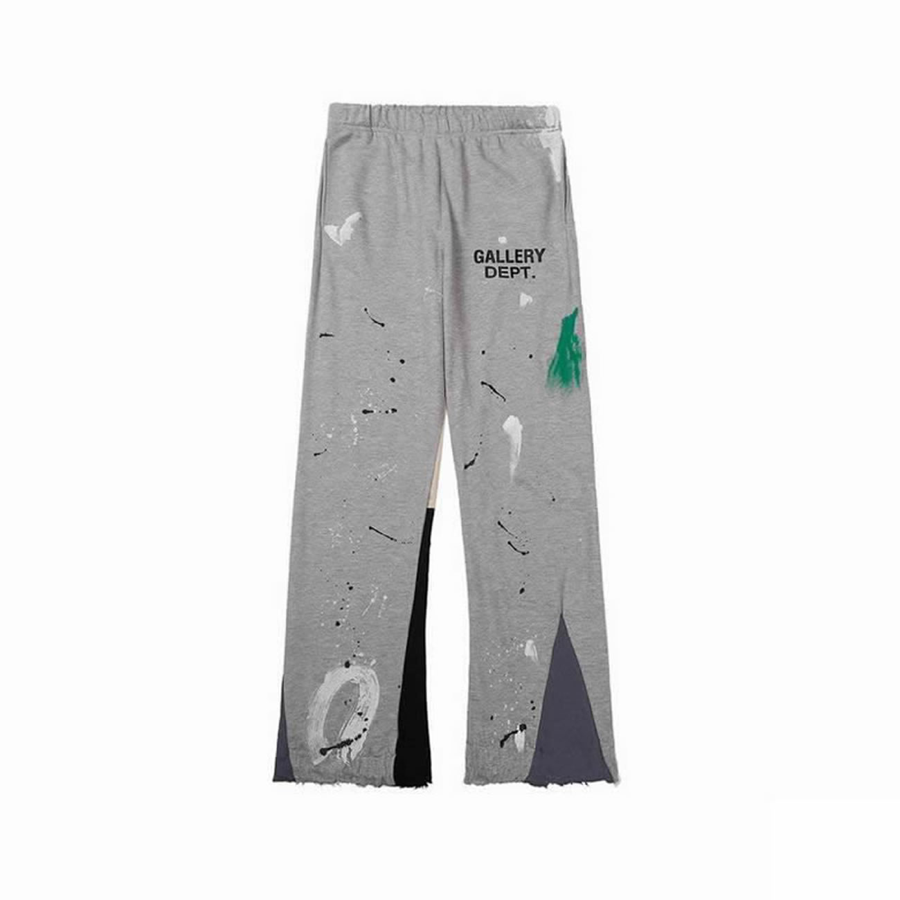 Gallery Dept Painted Flare Sweat Pants Washed Black Navy Orange Grey (3) - www.newkick.org
