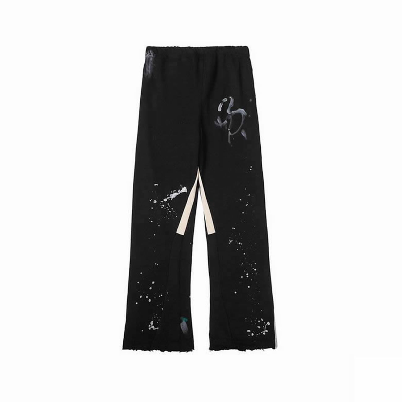 Gallery Dept Painted Flare Sweat Pants Washed Black Navy Orange Grey (4) - www.newkick.org
