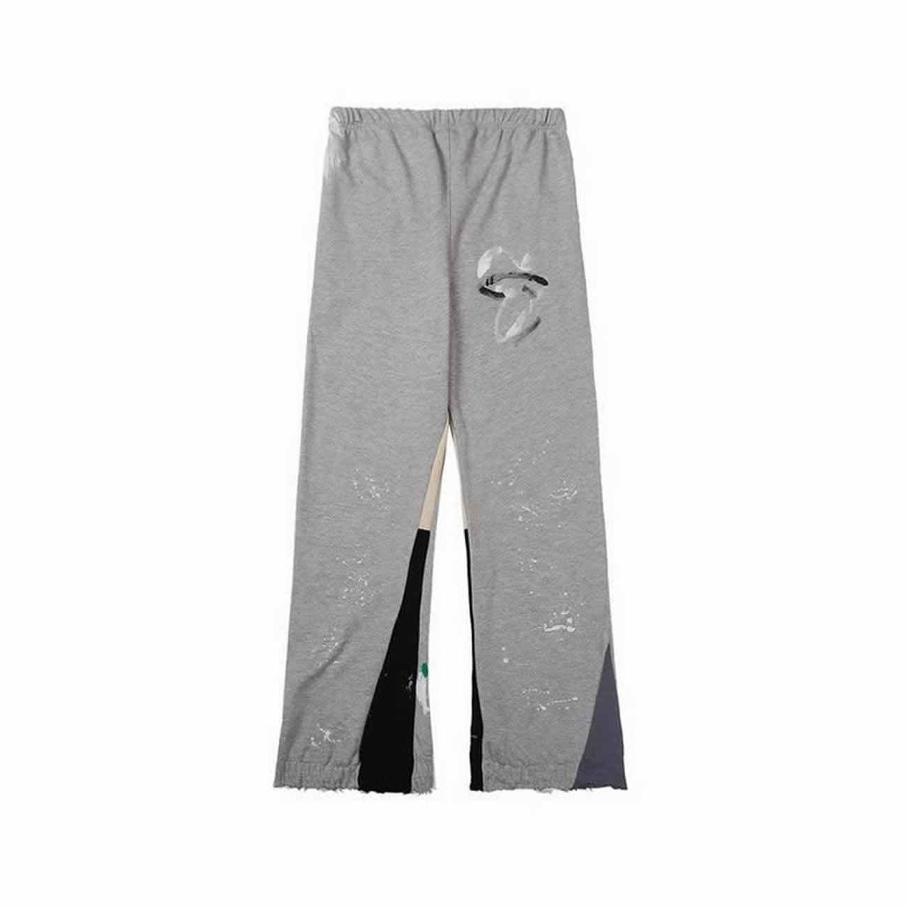Gallery Dept Painted Flare Sweat Pants Washed Black Navy Orange Grey (7) - www.newkick.org