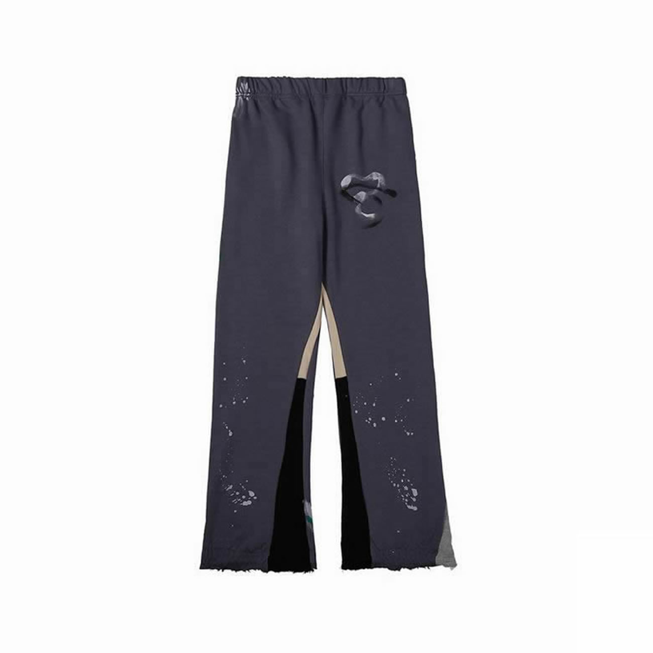 Gallery Dept Painted Flare Sweat Pants Washed Black Navy Orange Grey (8) - www.newkick.org