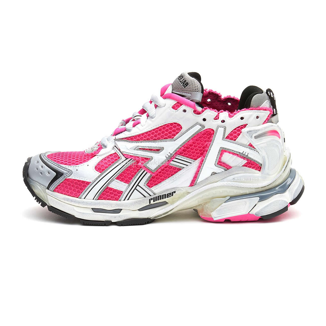 Balenciaga Runner Panelled Pink Sneakers (1) - www.newkick.org