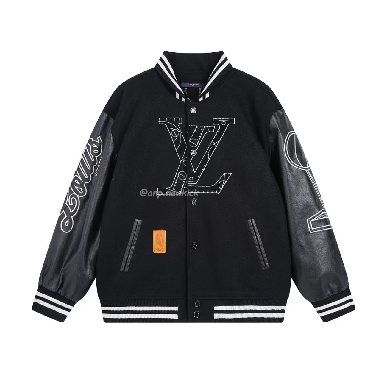Louis Vuitton X Nba Leather Basketball Jacket Black (1) - www.newkick.org Louis Vuitton X Nba Leather Basketball Jacket Black (1) - www.newkick.org