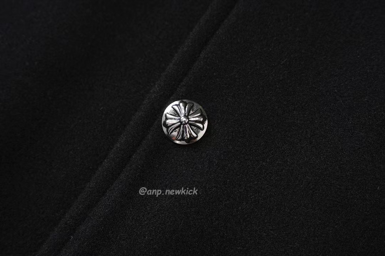 Chrome Hearts Patchwork Baseball Cross Jacket Black White (2) - www.newkick.org