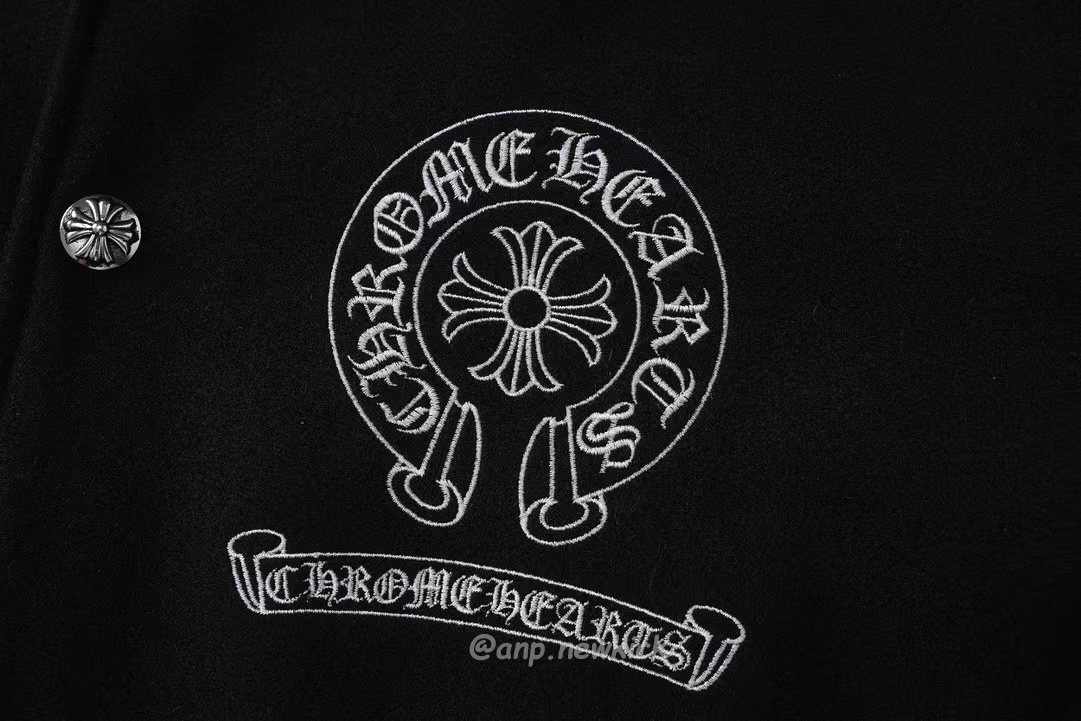 Chrome Hearts Patchwork Baseball Jacket Black White (5) - www.newkick.org