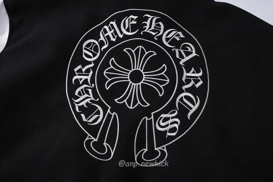 Chrome Hearts Patchwork Baseball Jacket Black White (6) - www.newkick.org