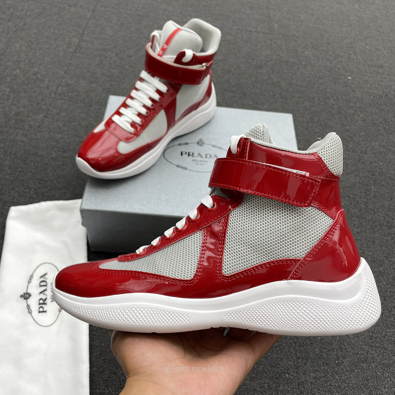 Prada Americas Cup High Top Sneakers (4) - www.newkick.org